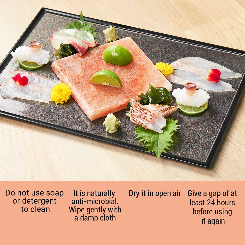 Himalayan Pink Salt Cooking Plate by Pride of India – Serving Plate for Cutting/Grilling – 100% Naturally Occurring Pink Salt/Food Grade – Easy to Use -Grilling Ideas for Kitchen