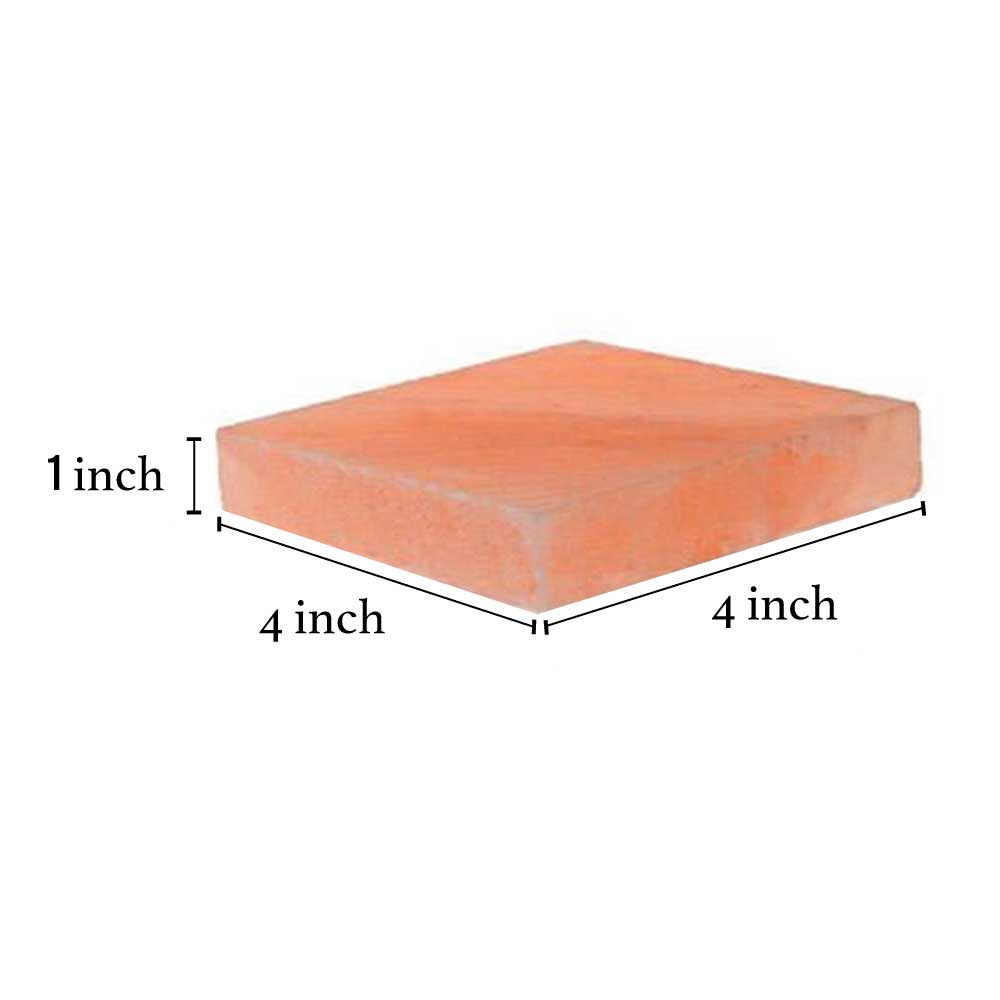 Himalayan Pink Salt Cooking Plate by Pride of India – Serving Plate for Cutting/Grilling – 100% Naturally Occurring Pink Salt/Food Grade – Easy to Use -Grilling Ideas for Kitchen