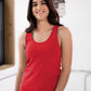 Ladies Premium Cotton Rib Racerback Tank