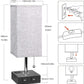 USB Bedside Table Lamp - Grey