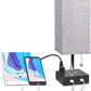 USB Bedside Table Lamp - Grey