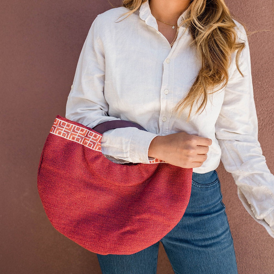 Half Moon Clutch - Red