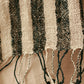 Fatima Hand-loomed Raw Cotton Scarf, in Black