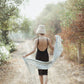 Fatima Hand-loomed Raw Cotton Scarf, in Black