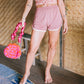 GIRL Seaside Runner Bamboo Shorts In Desert Rose