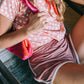 GIRL Seaside Runner Bamboo Shorts In Desert Rose