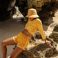 GIRL Seaside Runner Recycled Shorts in Sunflower Yellow