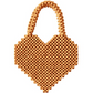 Hati Heart Wood-Beaded Tote Bag