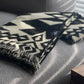 Awa Throw Blanket - Natural / Black
