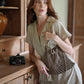 LYON Macrame Tote Bag, in Toasted Beige