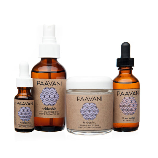 Tridoshic Skincare Ritual | Ayurvedic Set for Balanced & Combination Skin
