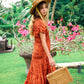 RAHAYU Atta Rattan Bag In Mocca Brown