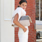 Block A Clutch - Gray