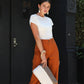 Block A Clutch - Brown