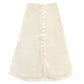 ULURU Button-down Skirt In Off-white