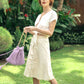 ULURU Button-down Skirt In Off-white