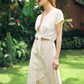 ULURU Button-down Skirt In Off-white