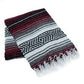Yoga Studio handwoven  classic Falsa Mexican blanket