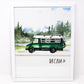 Dream Bus Life Art Print, 11x14in, Adventure Art, Home Decor, Vanlife Artwork