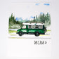 Dream Bus Life Art Print, 11x14in, Adventure Art, Home Decor, Vanlife Artwork