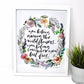 Wildflowers Tom Petty Art Print, 11x14, Inspirational Artwork, Home Decor, Floral