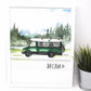 Dream Bus Life Art Print, 11x14in, Adventure Art, Home Decor, Vanlife Artwork